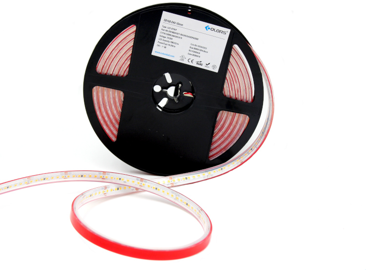 COLORS LED-Band 24 VDC, 17,3 W/m, 3000 K, IP67, Cri > 80, 1730 lm/m, 168 SMD/m