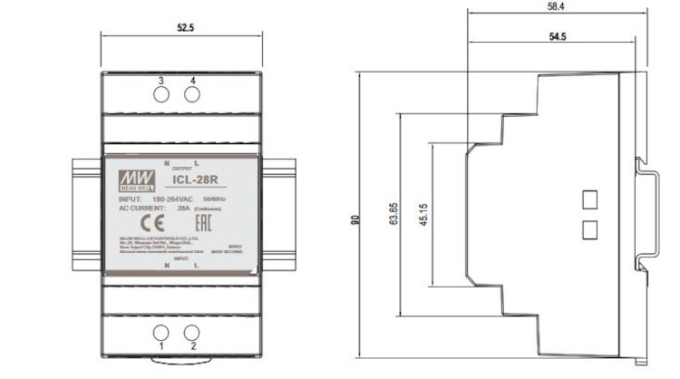 Mean Well Einschaltstrombegrenzer ICL-28L