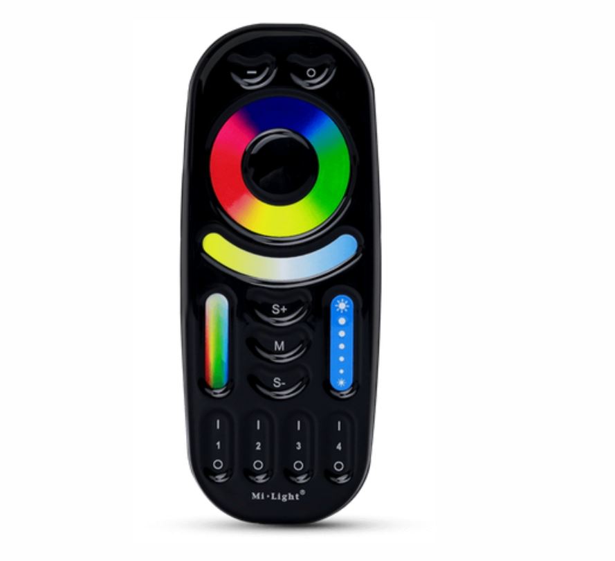 Mi-Light RF FERNBEDIENUNG 2,4G 4 ZONEN RGB+CCT SCHWARZ