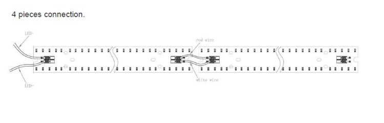 Starre Power LED Strip, 24VDC, 4000K, 8.4W/m, IP20, Cri>80, 1130lm/Strip, 49 Leds/Strip, 280x12mm