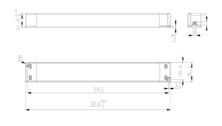 Snappy LED-Treiber SNP150-24VF-1