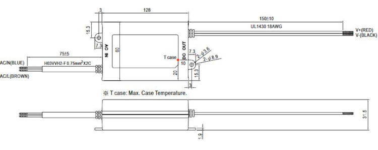 Mean Well LED-Treiber  PCD-60-1400B