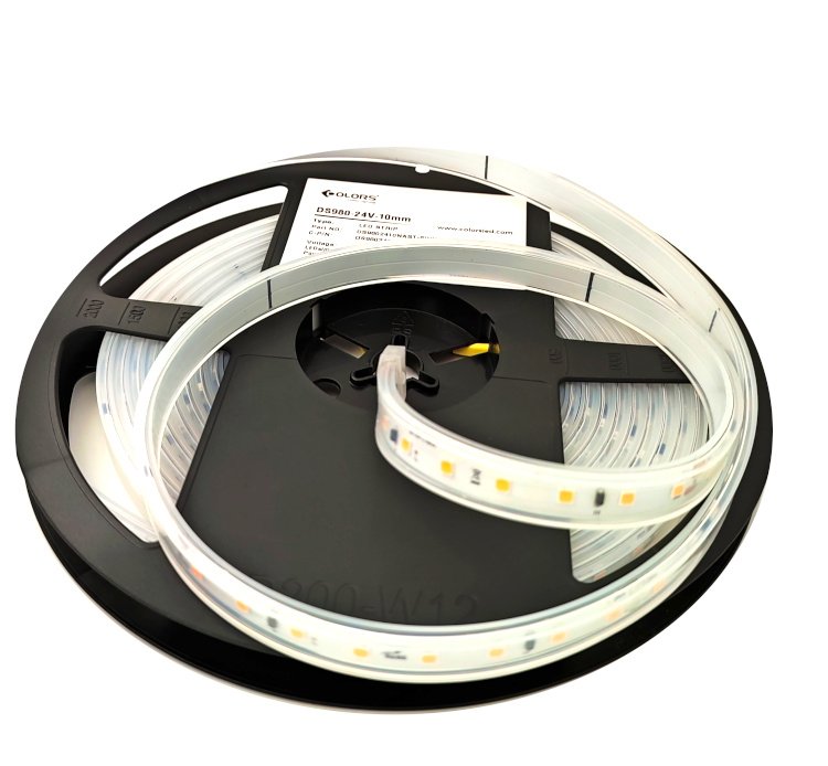 COLORS LED-Band 24 VDC, 4,8 W/m, 3000 K, IP65, Cri > 80, 720 lm/m, 80 SMD/m