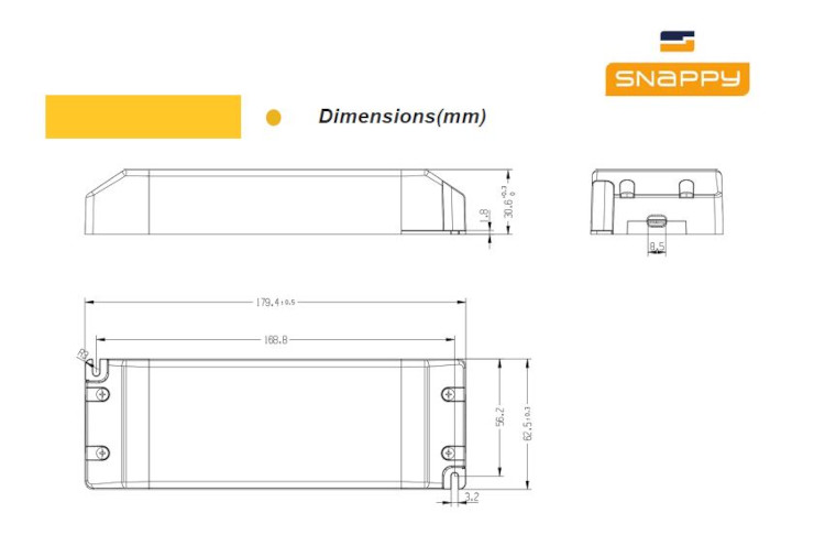 Snappy LED-Treiber SE100-12VL