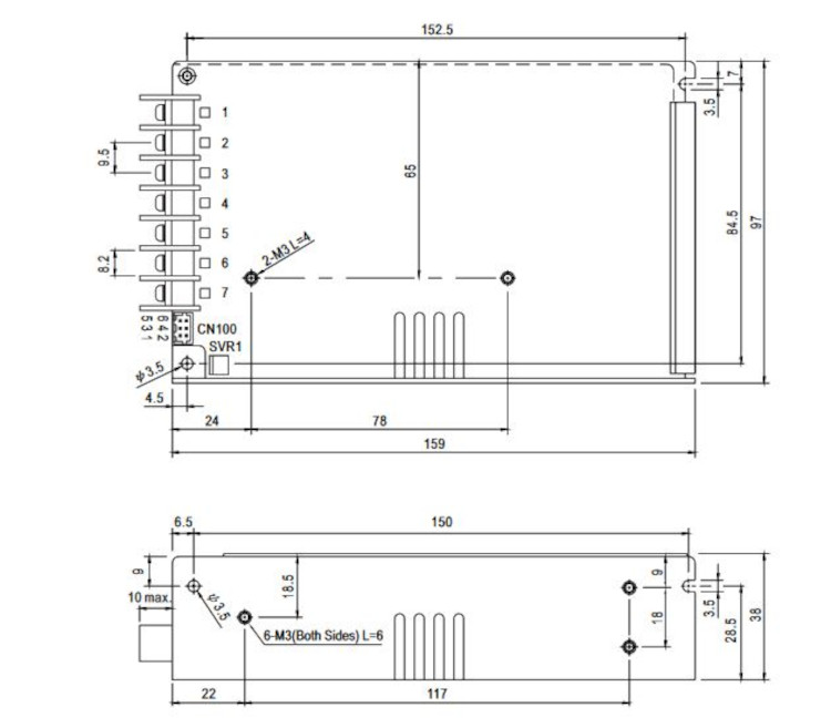 Mean Well Schaltnetzteil HRP-150N-24