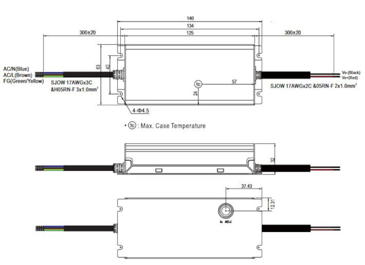 Mean Well LED-Treiber XLG-100-H-ADI