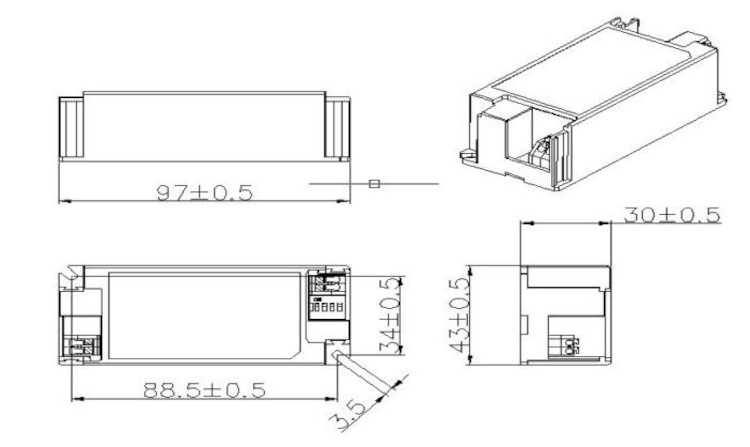 Eaglerise LED-Treiber FLS-21-500 LD